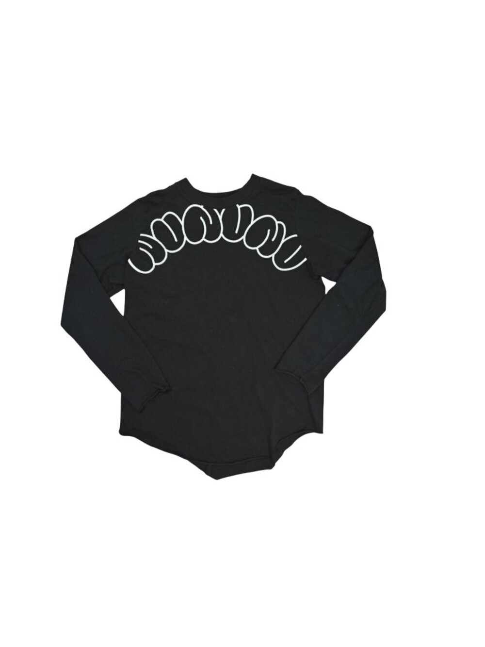 Nununu Bubbly Rounded LS Shirt in Black